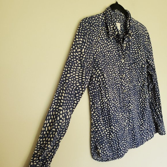 Gap the tailored shirt in blue/white pattern S - Picture 4 of 8
